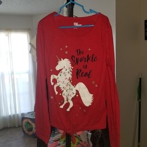 Red Christmas Unicorn